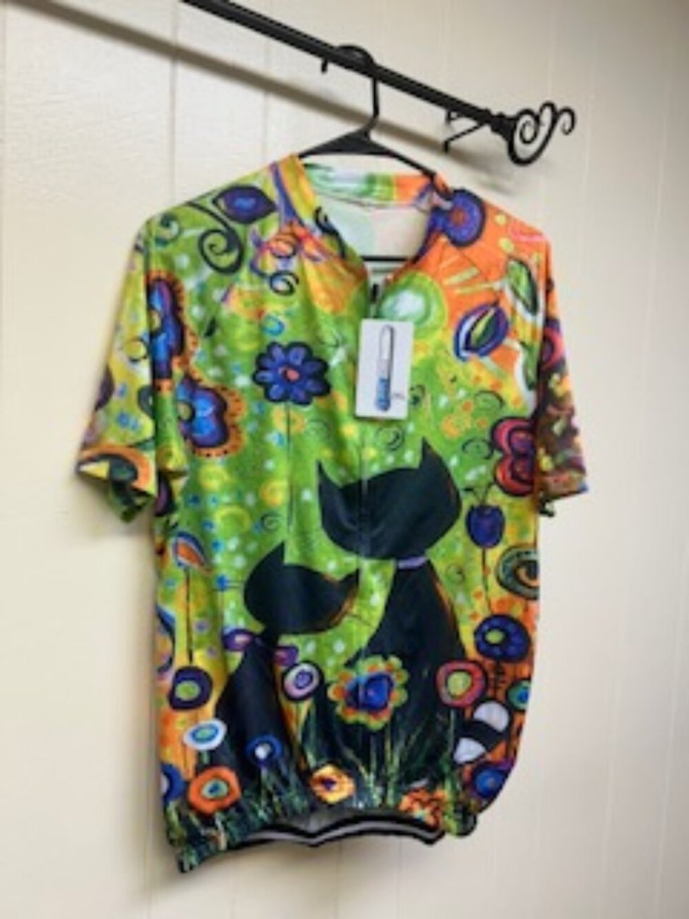 Women's 2XL full zip cycling jersey